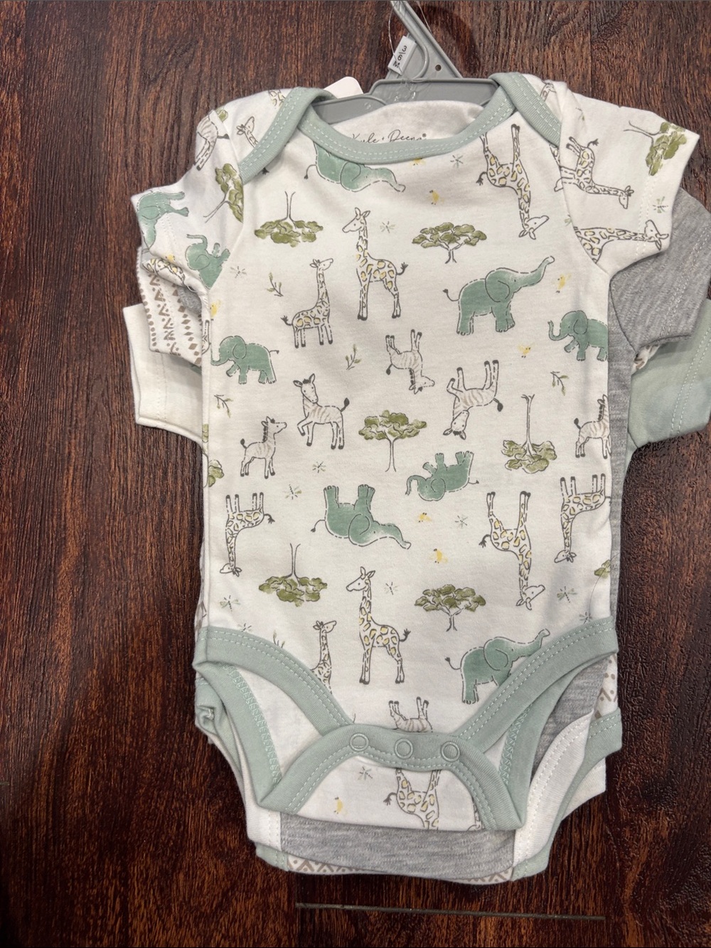 Baby 'I Love My Family' Short-Sleeve One-Piece Bodysuit - White & Gray - Picture 9 of 11
